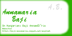 annamaria baji business card